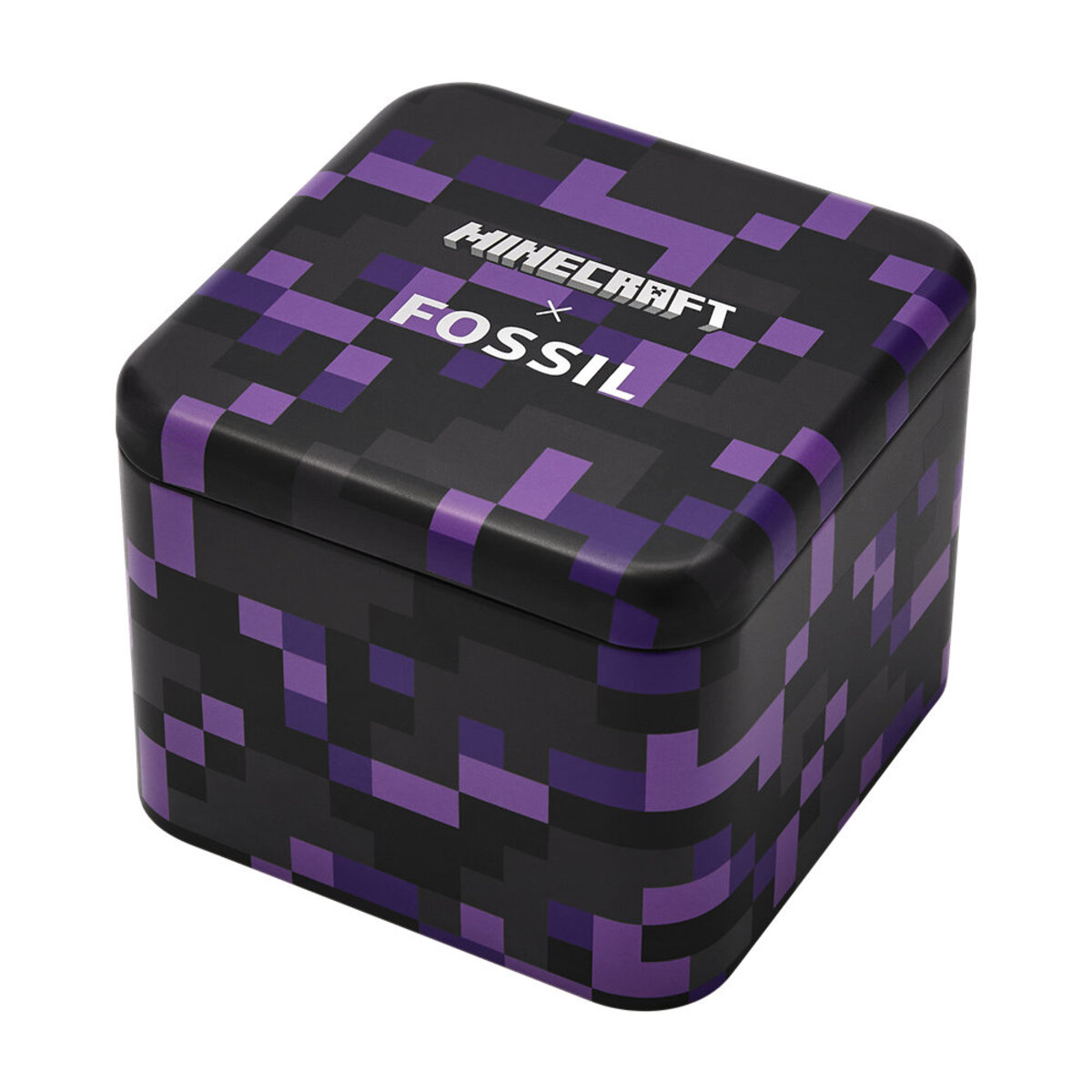 Montre Analogique MINECRAFT noir violet noir, FOSSIL