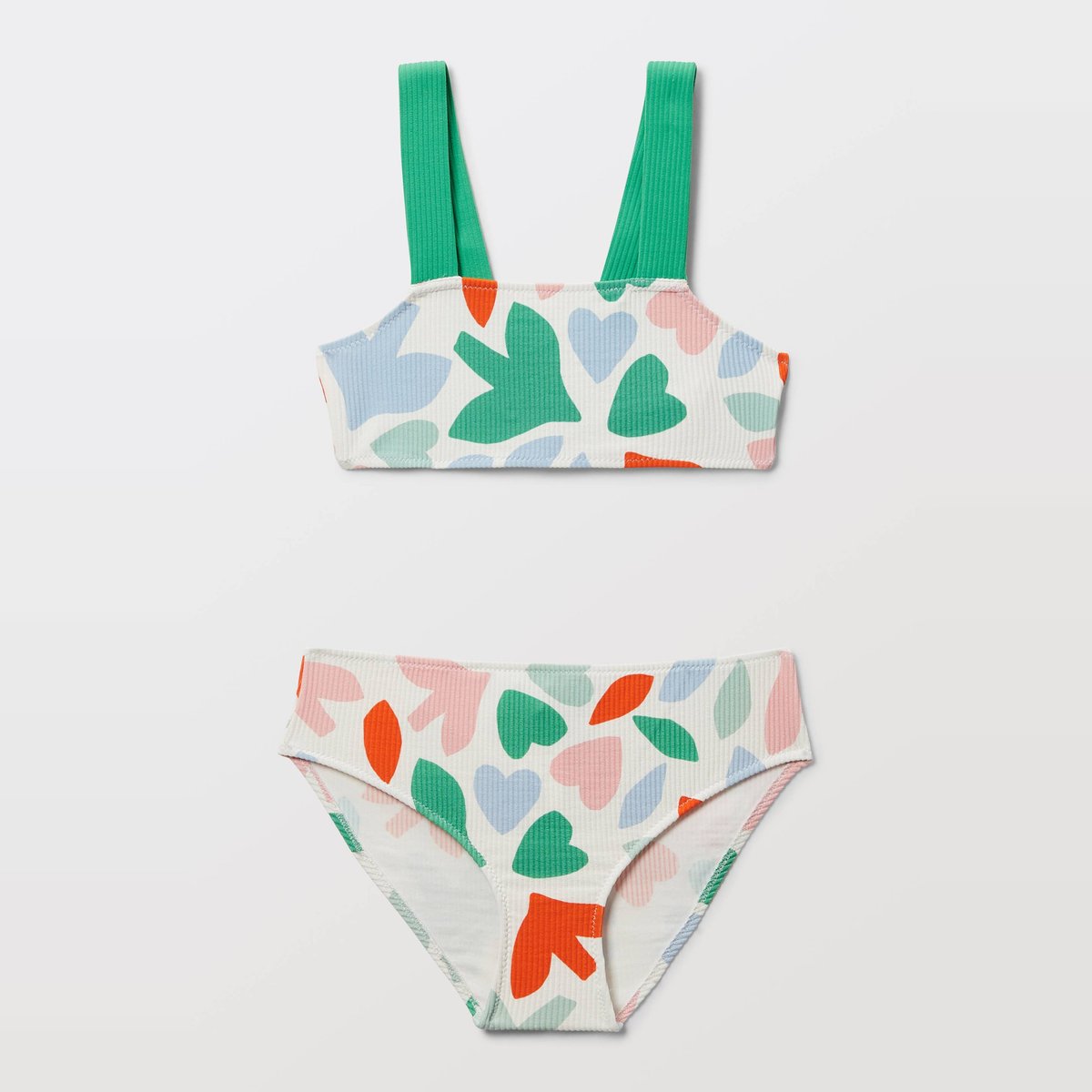Maillot de bain 2 pièces imprimé pasteline, MONOPRIX