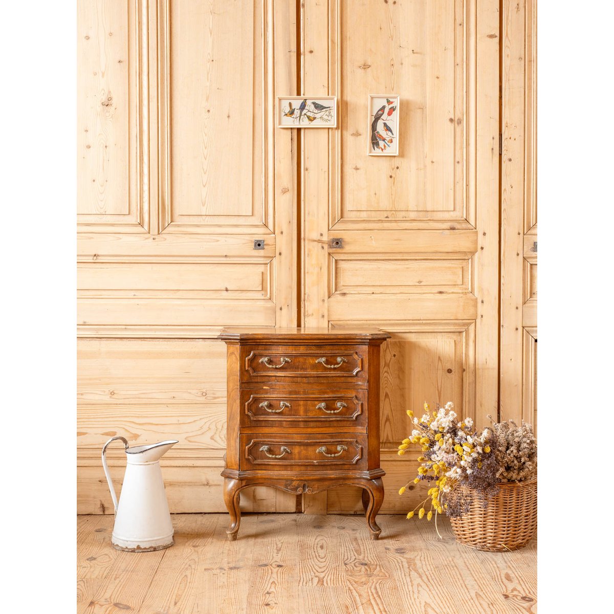 Petite commode en bois Garance N°707 - Bon état bois foncé, DEBONGOUT