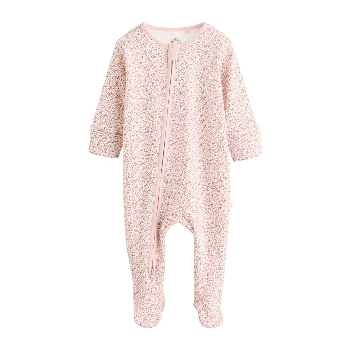 Dors-bien à zip double sens bébé, lot de 5 marron à imprimé petites fleurs, NEXT