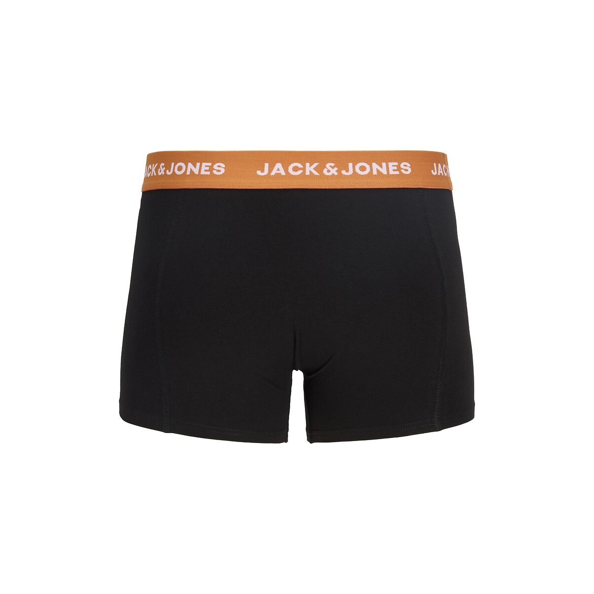 Lot de 5 boxers unis noir + ceint. multicolore, JACK & JONES