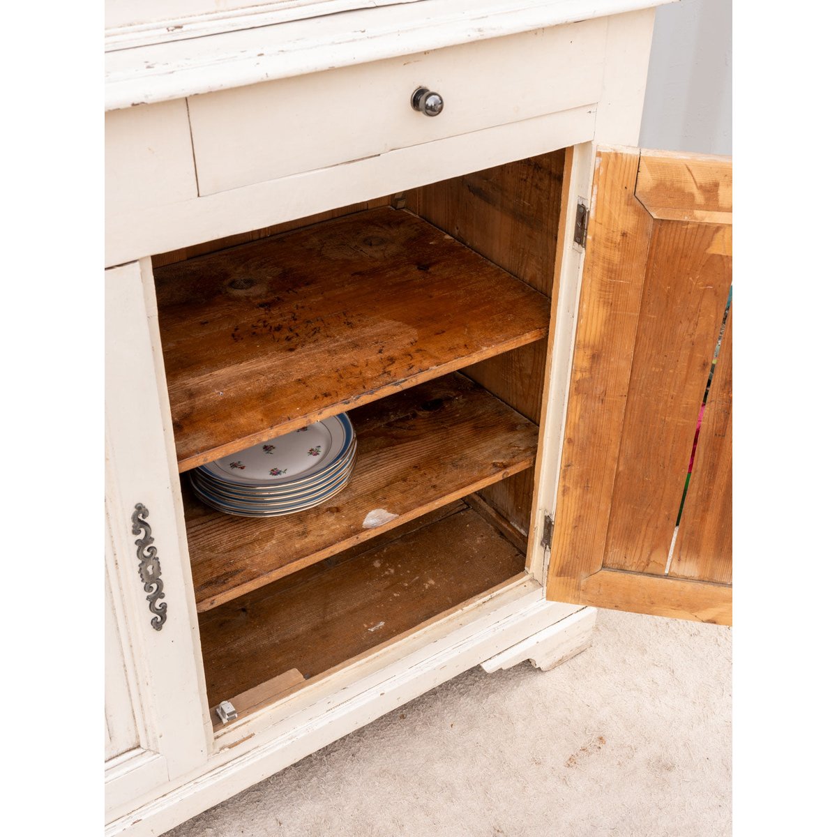 Buffet à deux corps en bois écru Gilbert N°1692 - Bon état ecru, DEBONGOUT