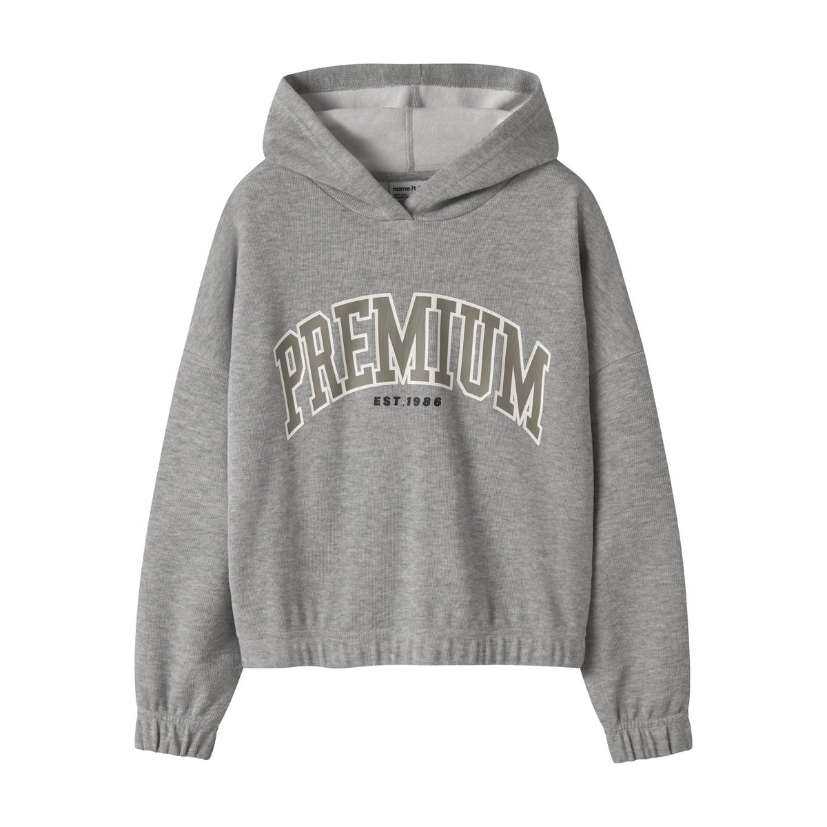 Sweat-Shirt gris - grey melange1, NAME IT