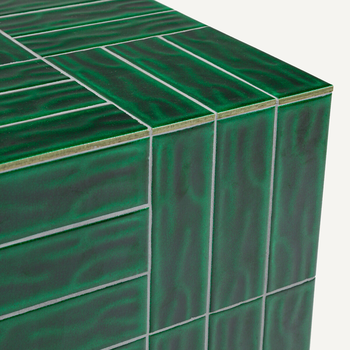 Mesa auxiliar de jardín de cerámica, DENDI verde jade, AM.PM
