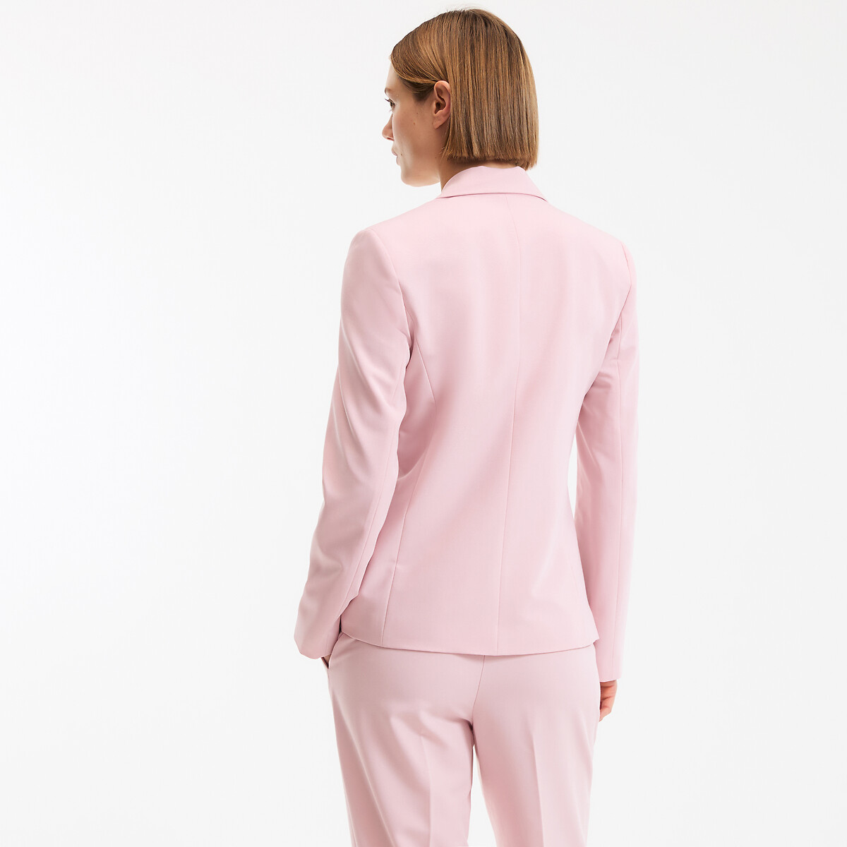 Blazerjasje, getailleerd pastelroze, LA REDOUTE COLLECTIONS