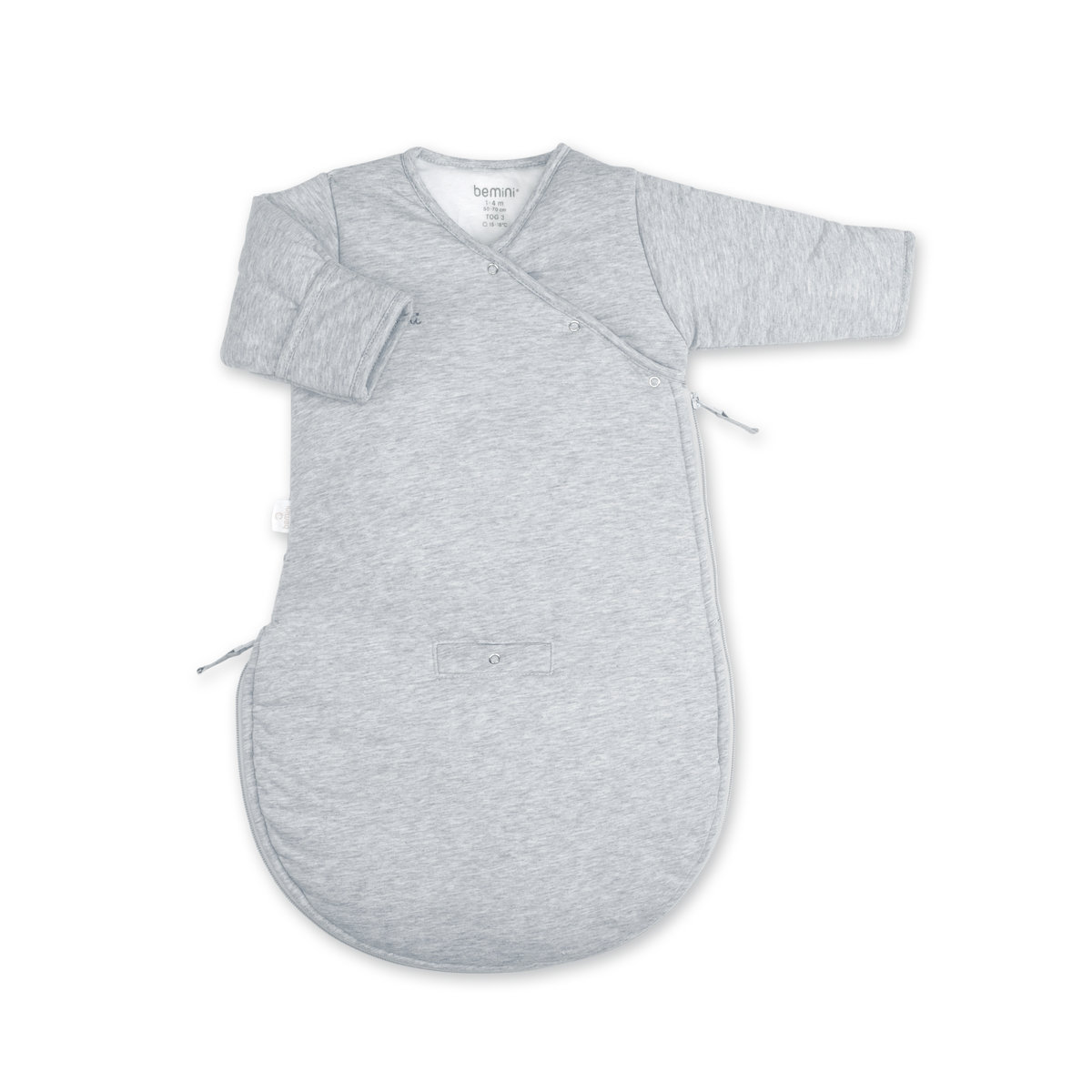 Gigoteuse avec moufles hiver - TOG 3 Cocon bien chaud mix grey, BEMINI