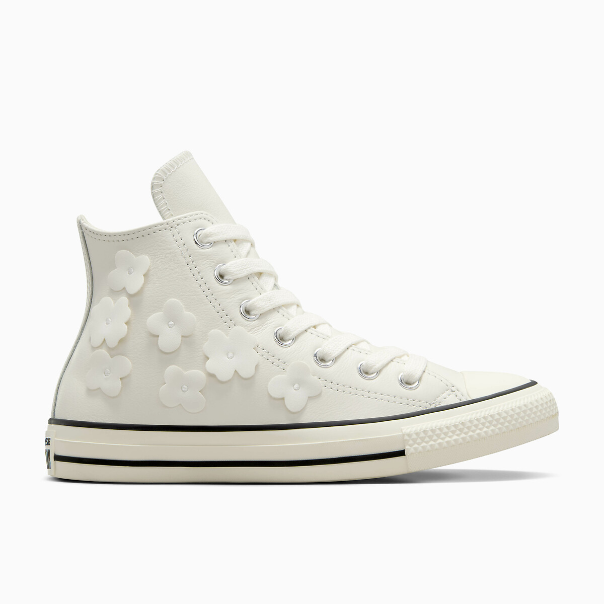 All Star Hi Metallic Ballet Trainers in Leather ecru , CONVERSE