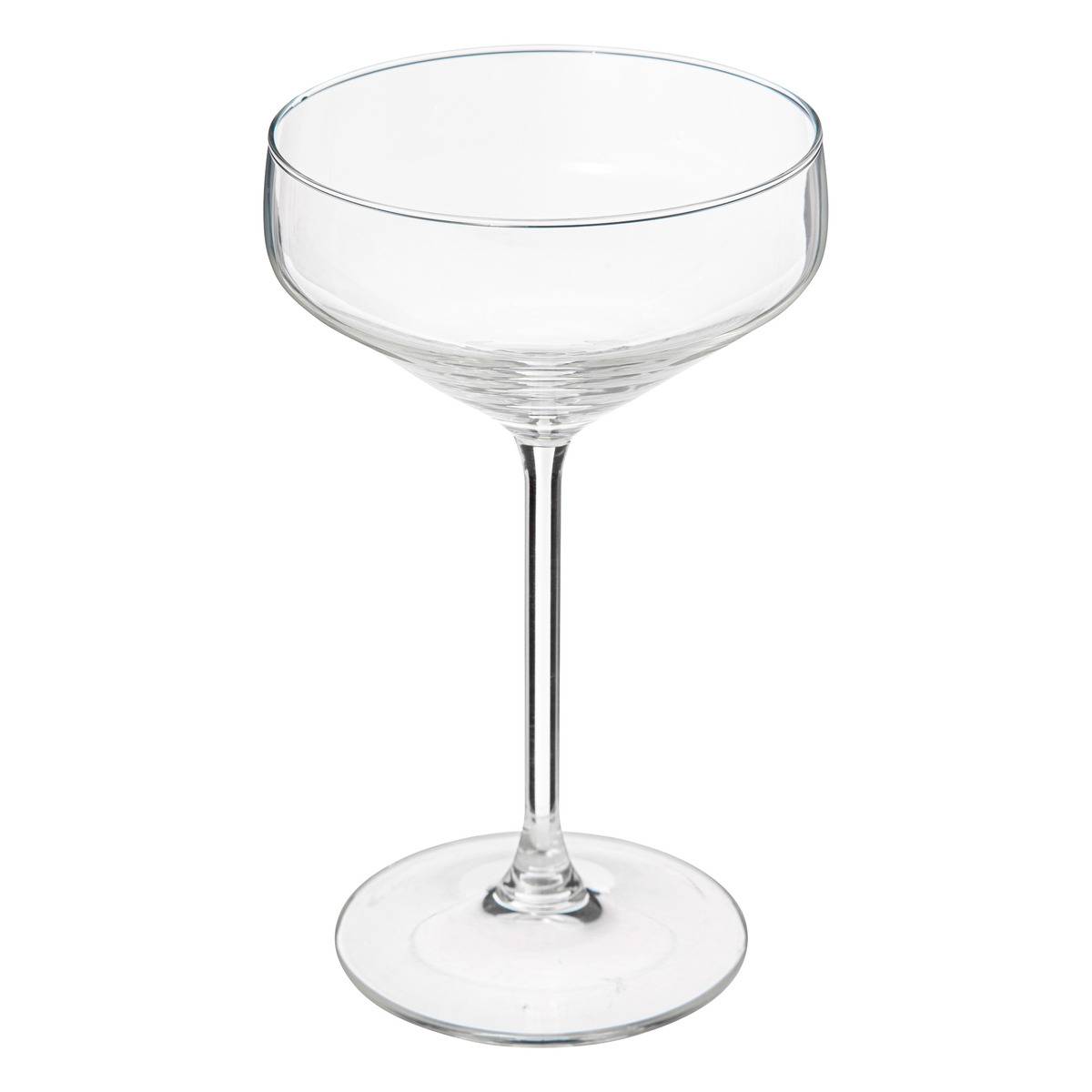 Lot de 6 coupes à champagne en verre 30 cl NORA transparent, SECRET DE GOURMET