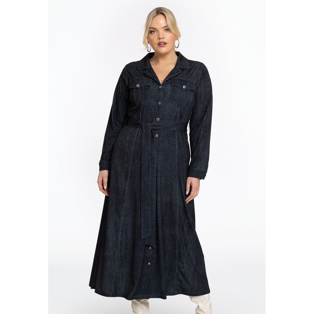 Robe avec manches longues noir, YOEK