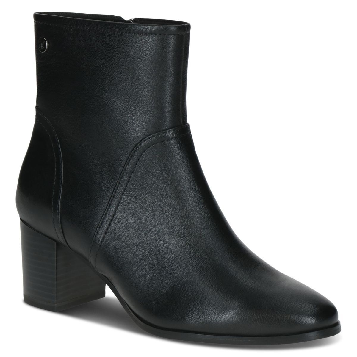 Bottine en cuir noir nappa, CAPRICE