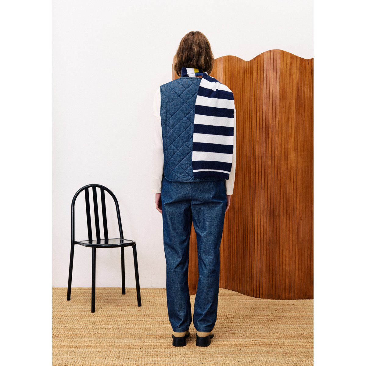 Gilet  BAUDELAIRE bleu marine, FRNCH