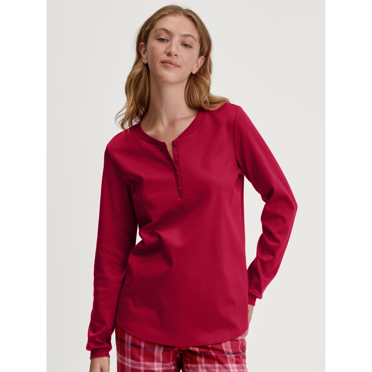 T-shirt à manches longues manches longues Coton FAVOURITES rio rouge, CALIDA