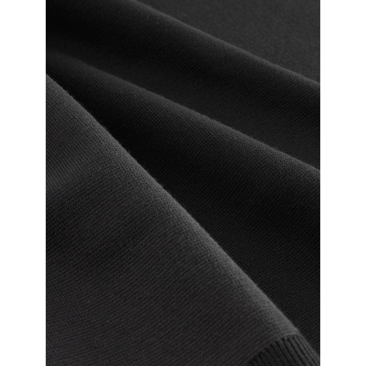 Pull slim à col zippé noir, NEXT