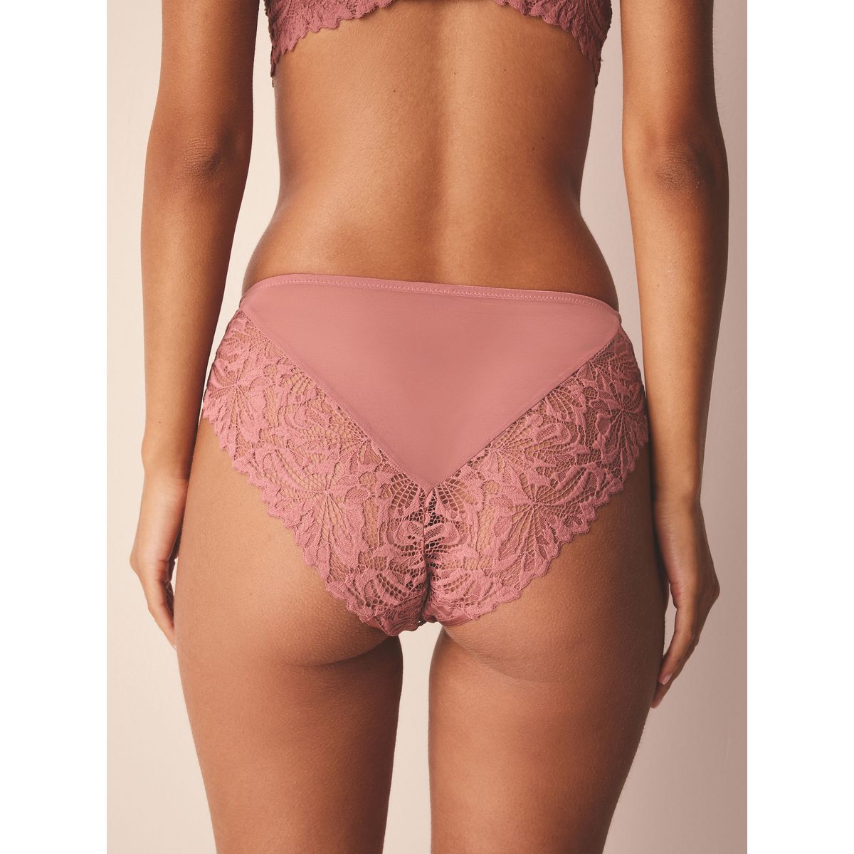 Culotte en dentelle confort optimal, lot de 2 rose, NEXT