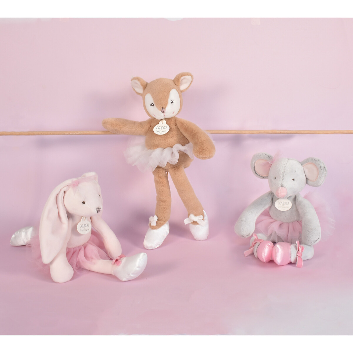 Peluche mon doudou ballerine faon beige, DOUDOU ET COMPAGNIE