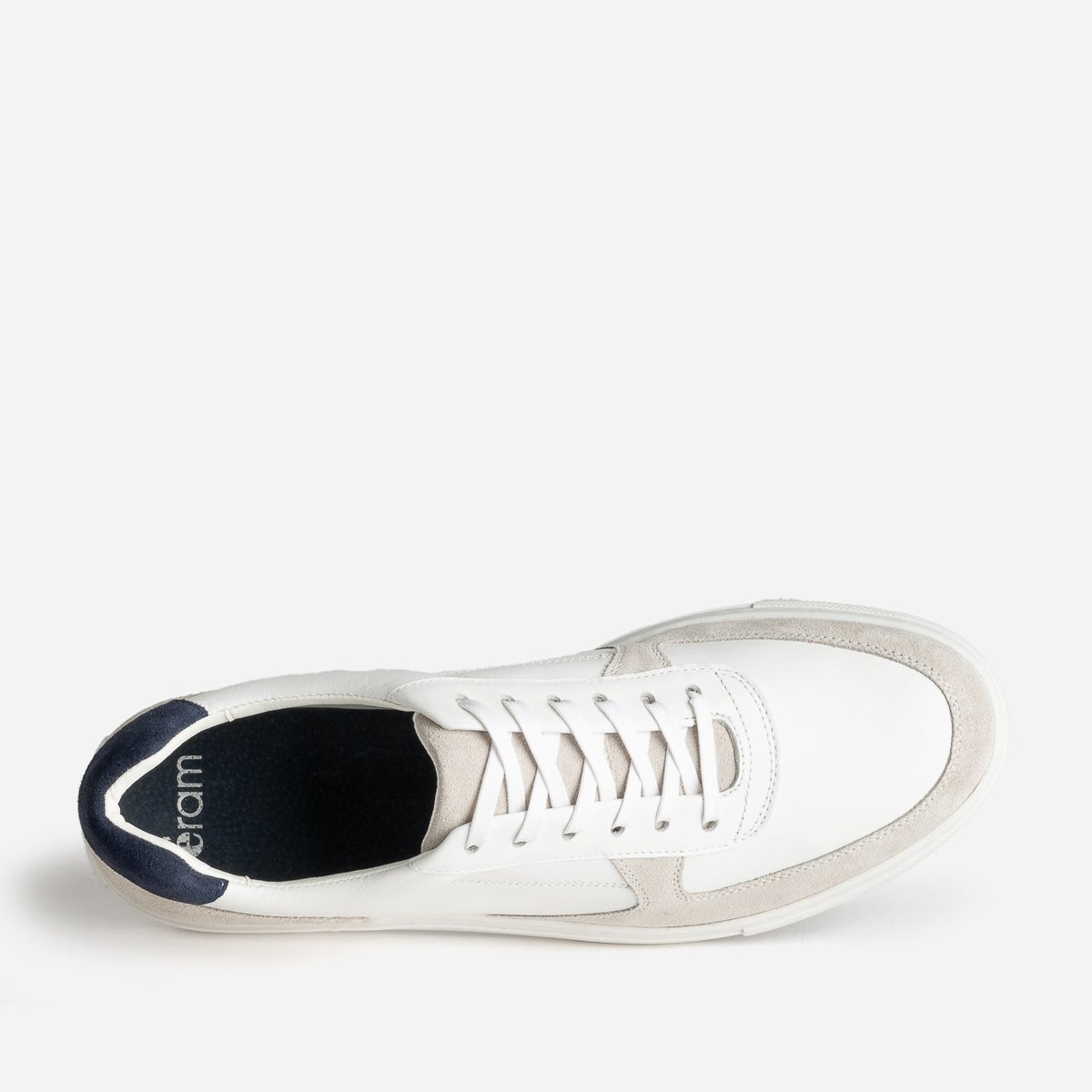 Basket en cuir PIERIC blanc, ERAM
