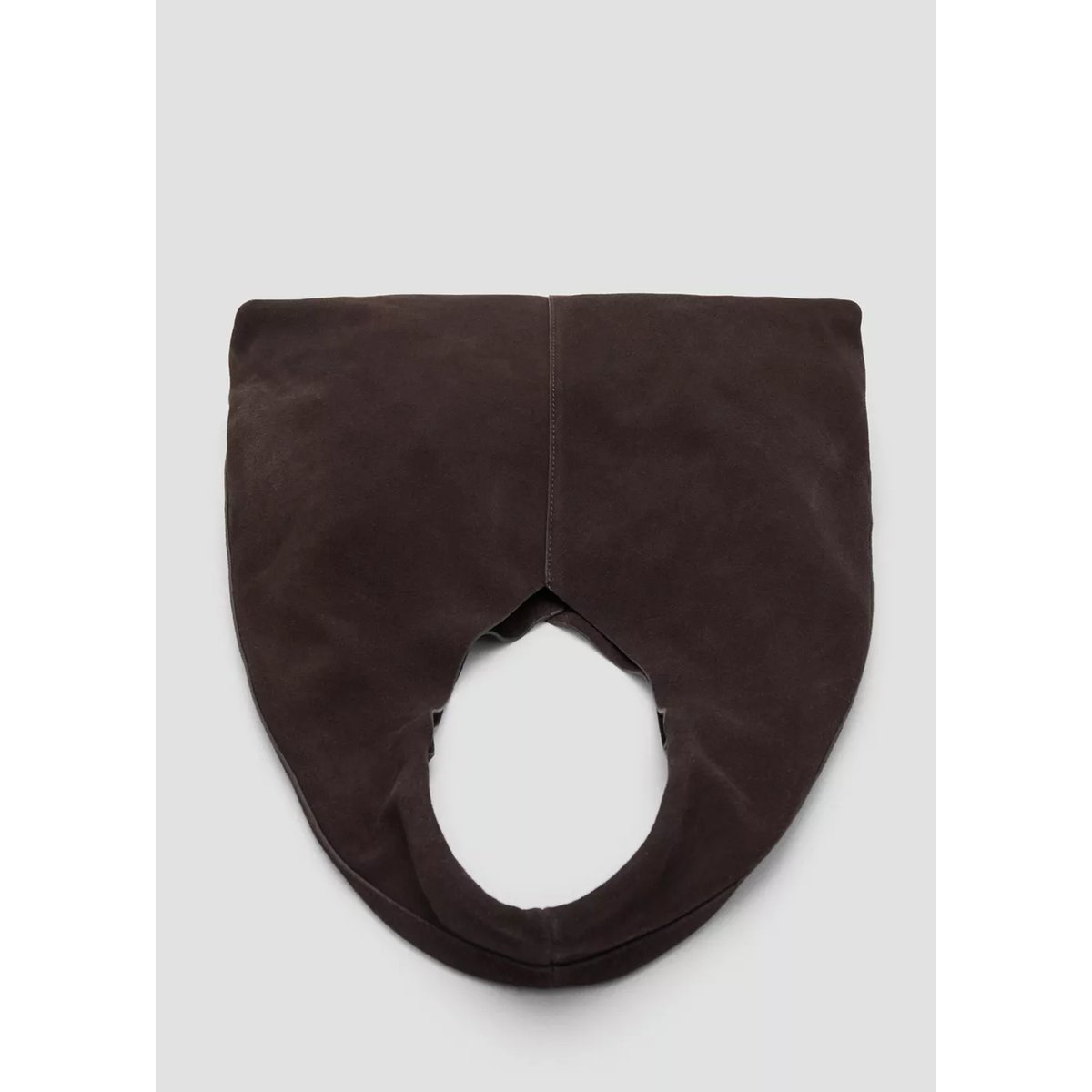 Sac fourre-tout suède chocolat, MANGO