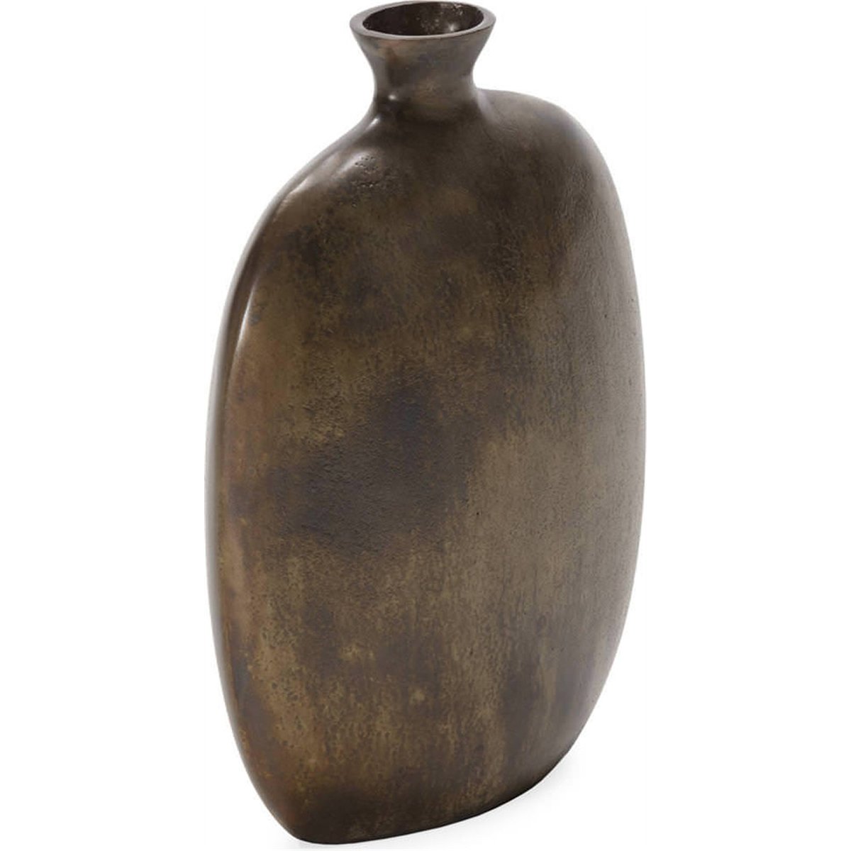 Vase en métal laiton vieilli, RECOLLECTION