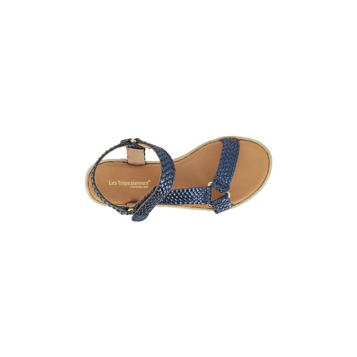 Sandales en cuir Hipsto bleu marine, LES TROPEZIENNES PAR M.BELARBI