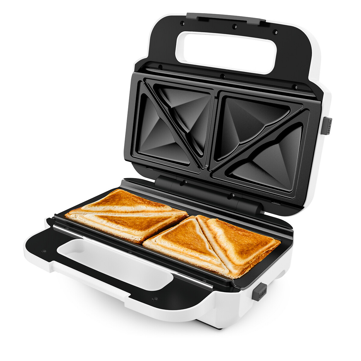 Gaufrier croques monsieur Snack XL SW701110 blanc/gris, TEFAL