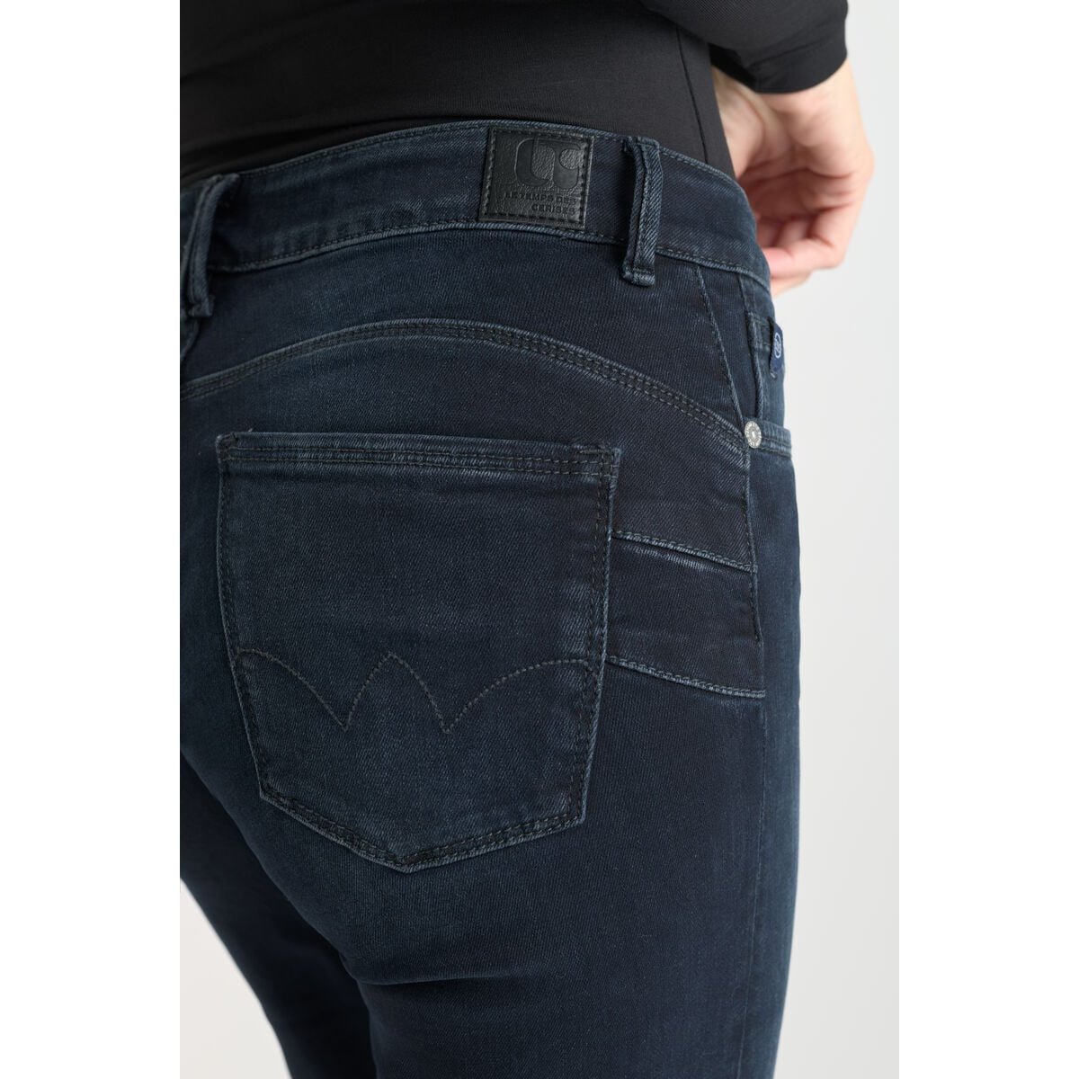 Jeans flare PULP high flare, longueur 34 blue / black, LE TEMPS DES CERISES