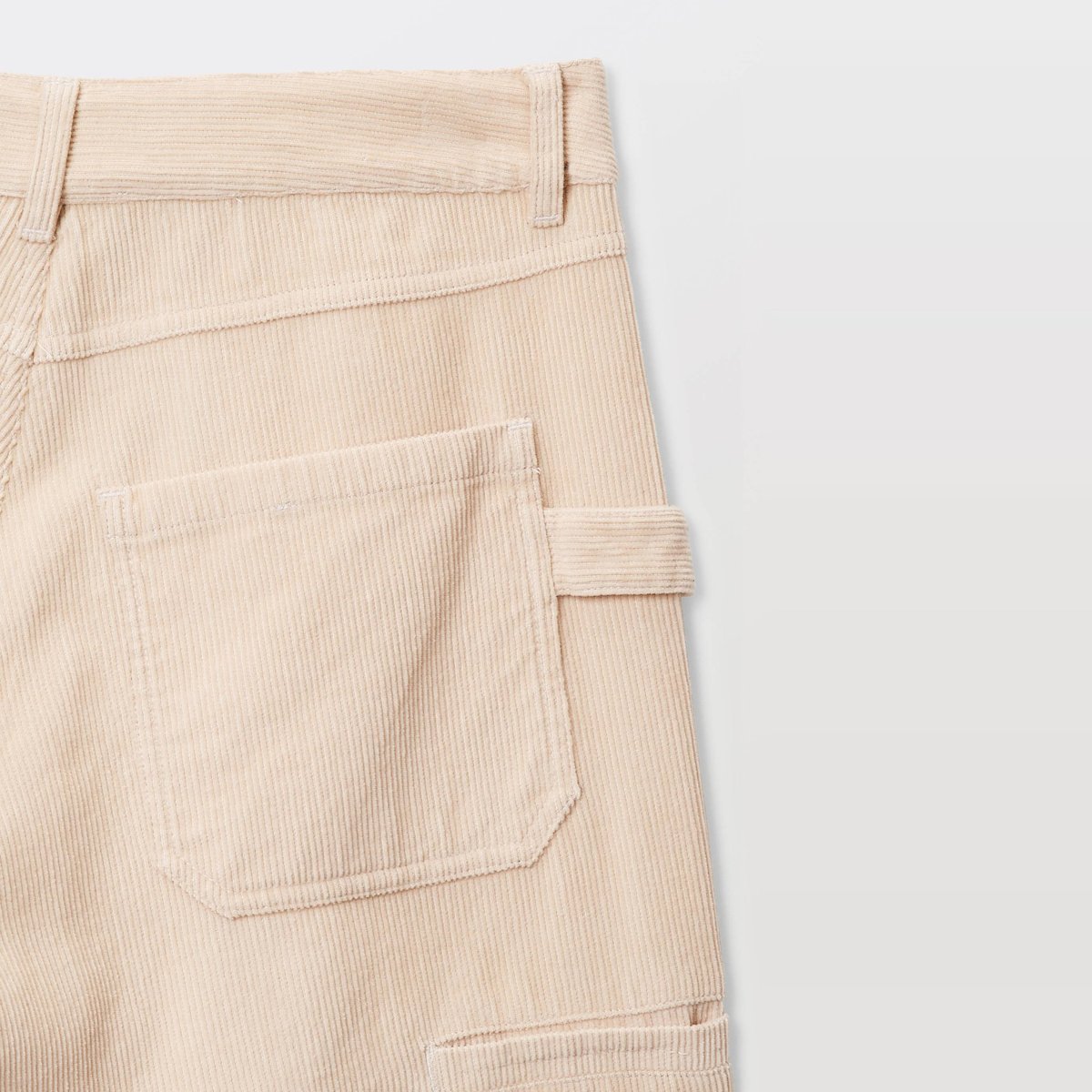 Jean baggy en coton naturel, MONOPRIX