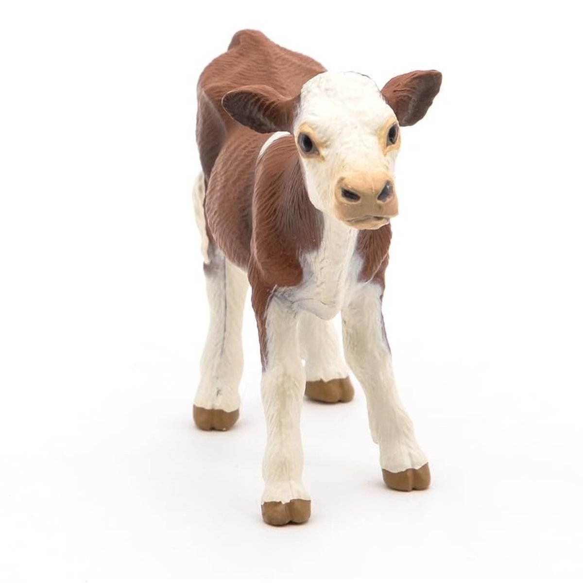 Figurine veau Simmental marron, PAPO