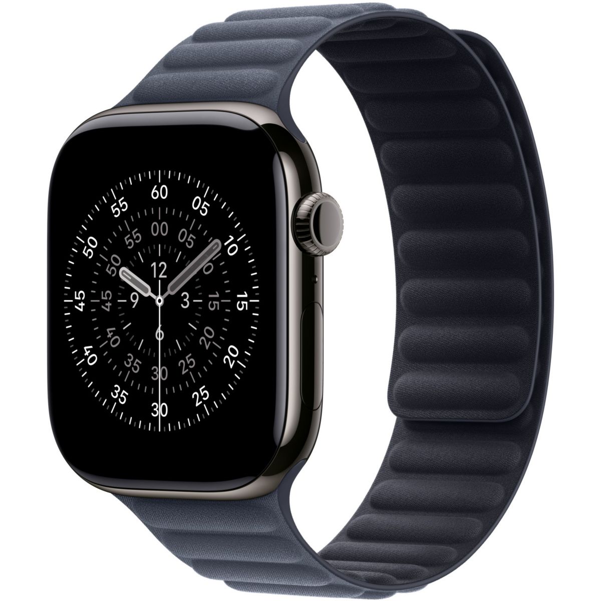 Bracelet 46 mm - M/L à maillons magnétique marine bleu, APPLE