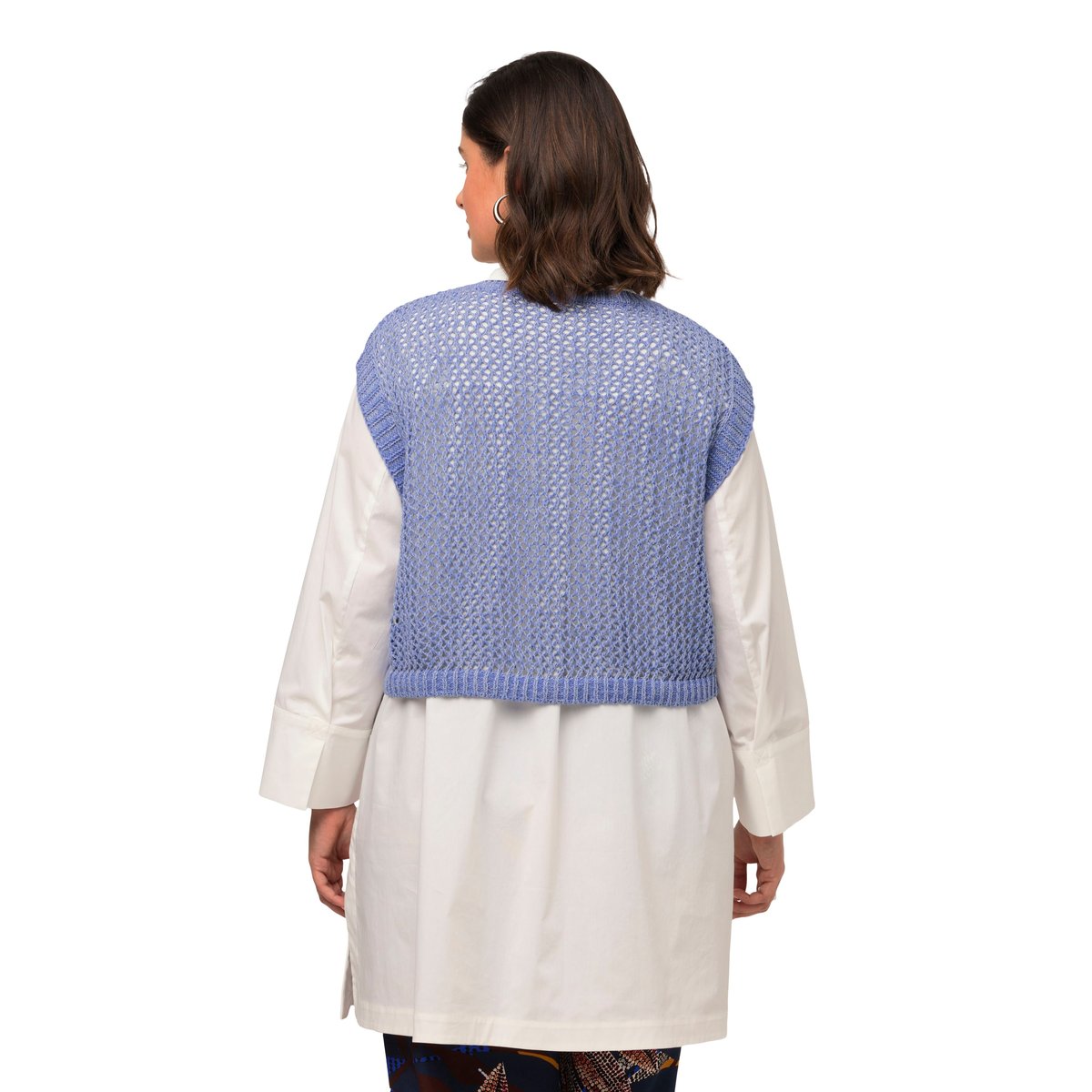 Débardeur en maille bleu jean, ULLA POPKEN