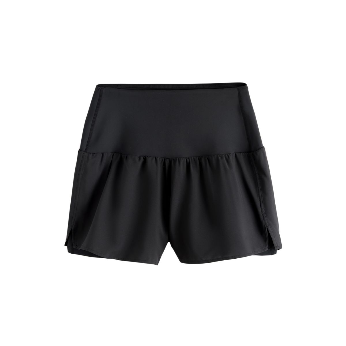 Short de running avec taille souple noir, NEXT
