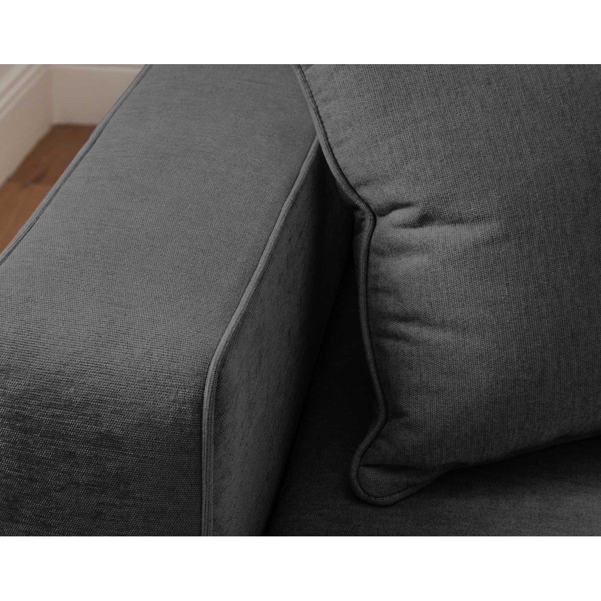 Canapé d'Angle Convertible 4 places - TOPAZE gris foncé, BEST MOBILIER