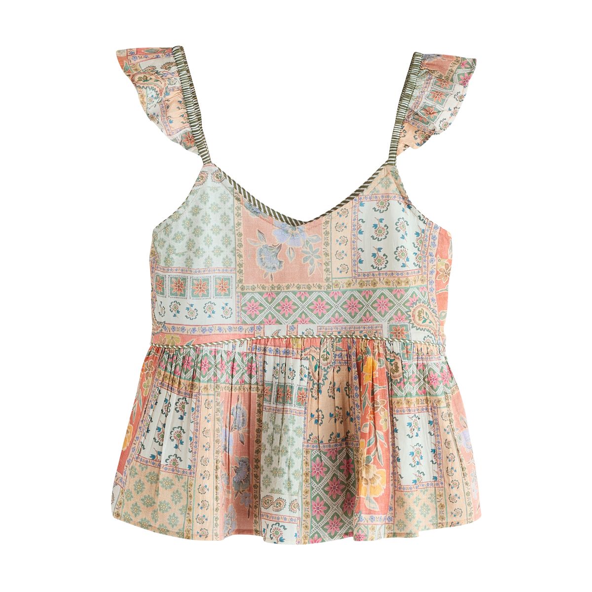 Ensemble pyjama short et caraco pêche rose cachemire, NEXT