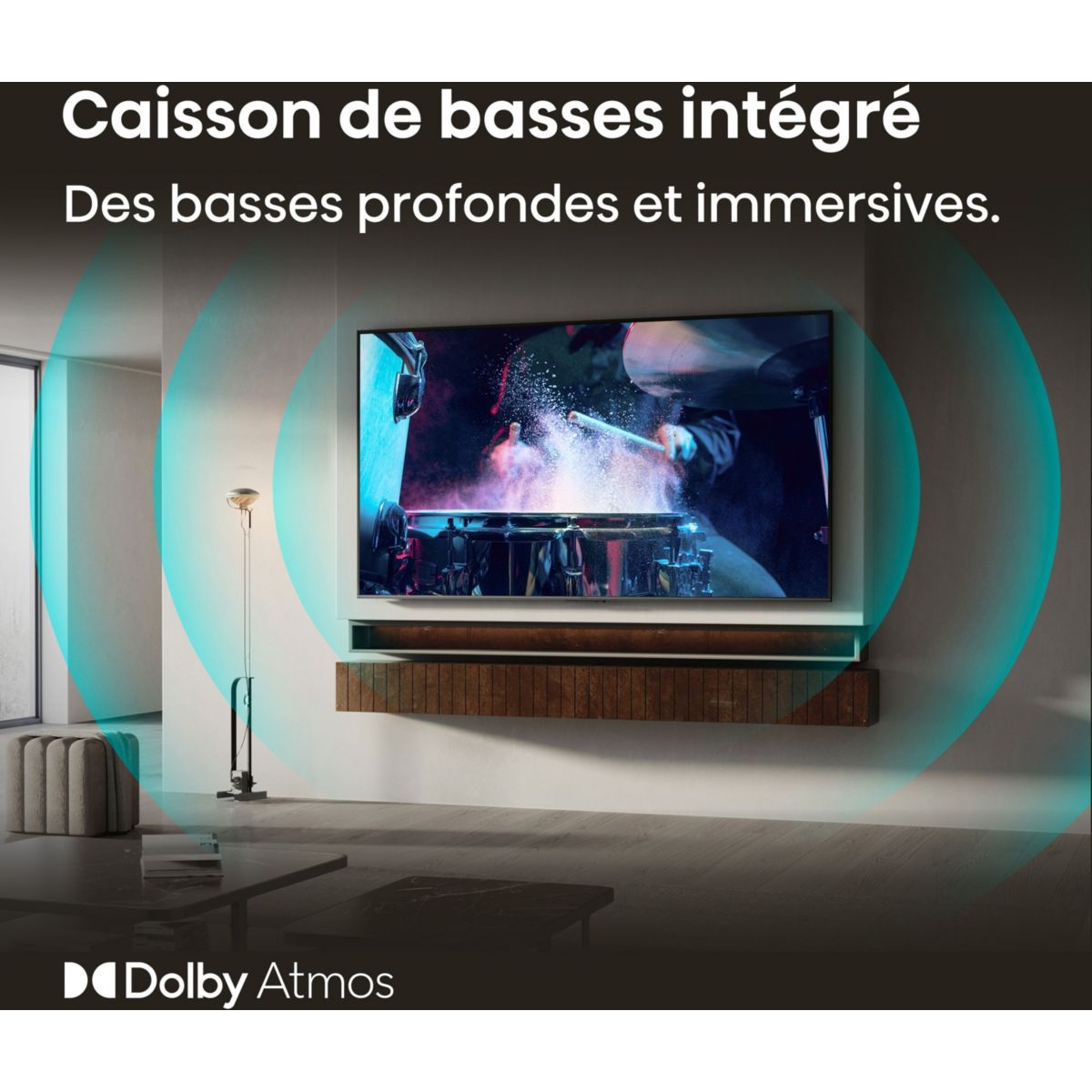 TV Mini LED 55U7SE (2026) 55" (139 cm) couleur unique, HISENSE