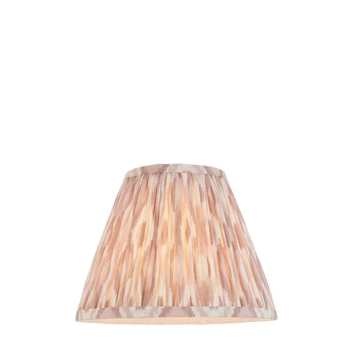 25cm Ikat Light Shade in Pleated Fabric natural, ÉDITÉ