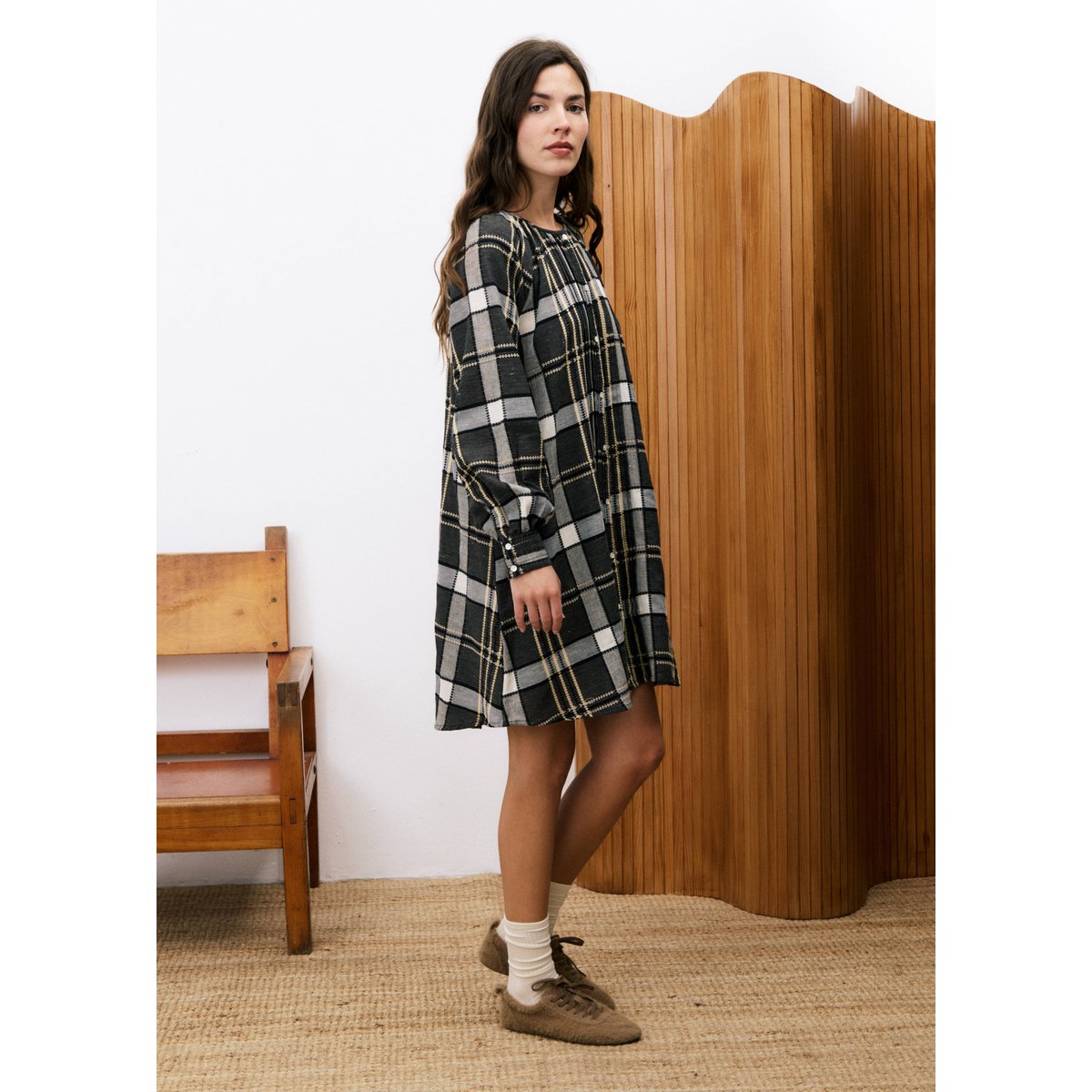 Robe longue TOYGER noir, FRNCH