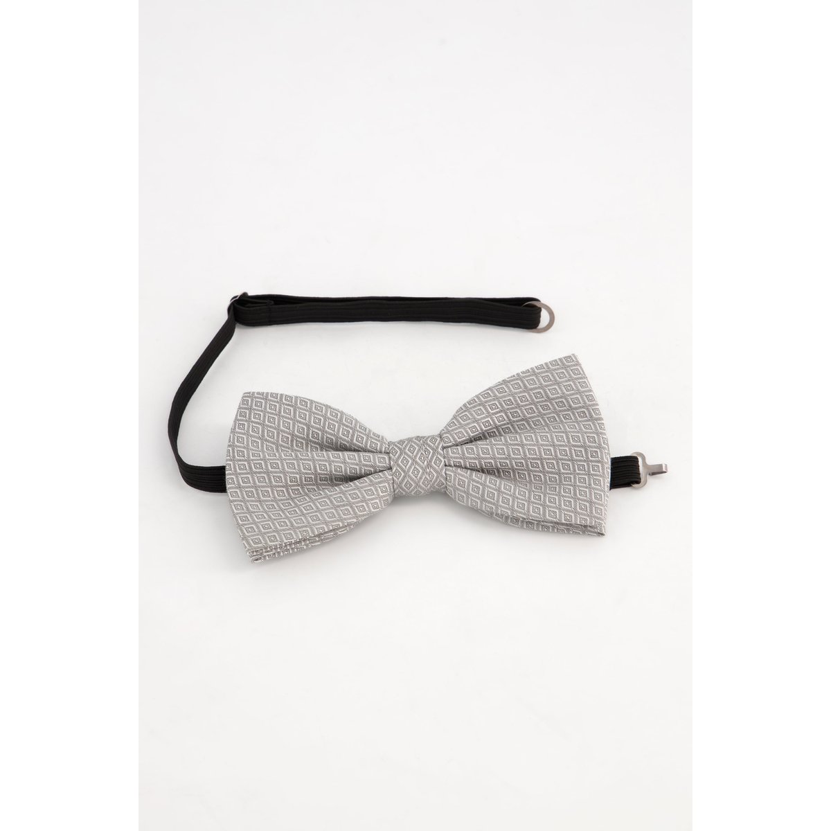 Ensemble nœud papillon et pochette gris clair, JP1880