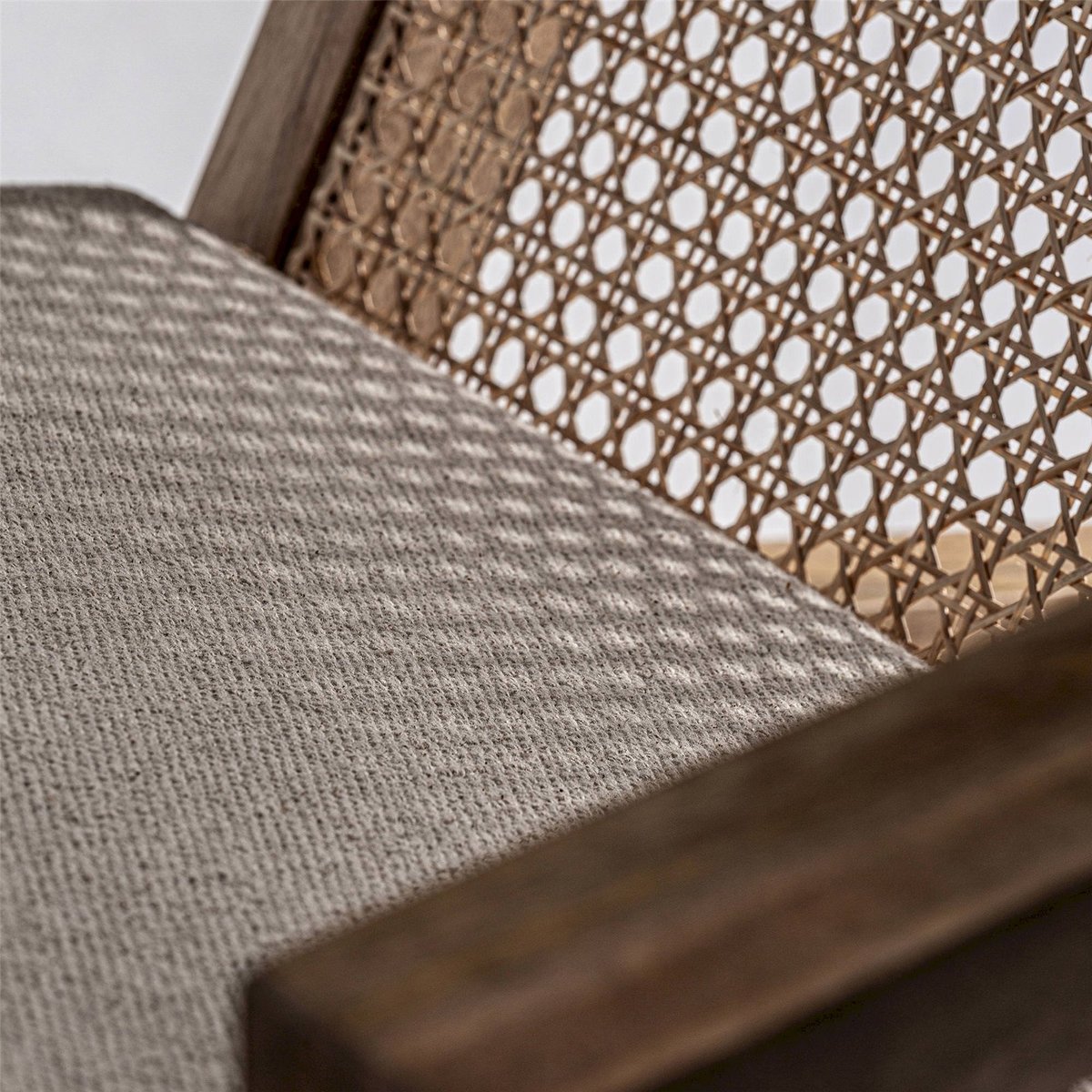 Fauteuil art déco en bois de manguier marron naturel bois de manguier, RECOLLECTION