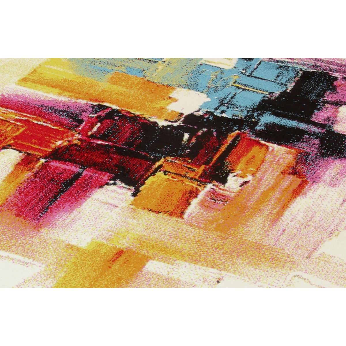 Tapis à motifs multicolore 160 x 230 cm GOUACHE multicolore, MILIBOO