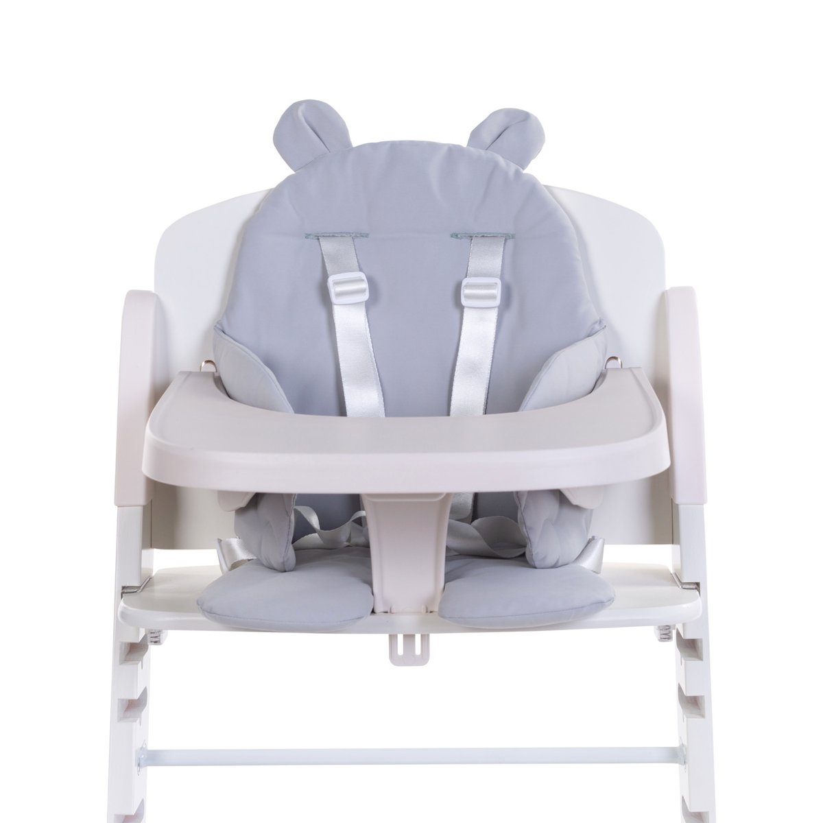 Coussin chaise haute déperlant gris, CHILDHOME