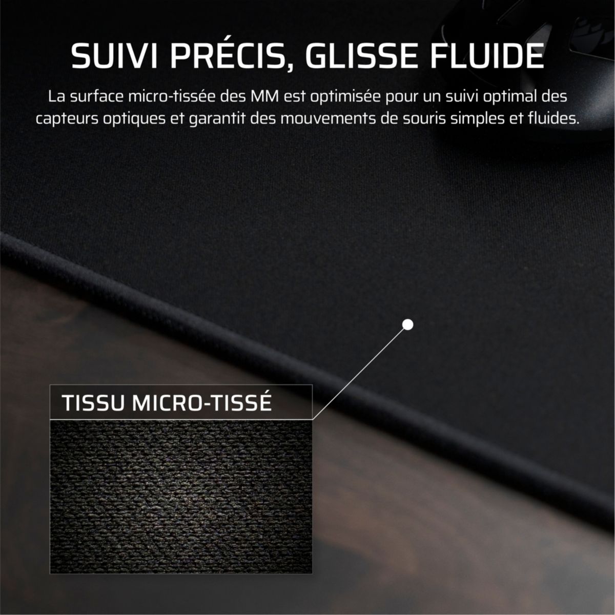 Tapis de souris MM Cloth 2XL Noir couleur unique, CORSAIR
