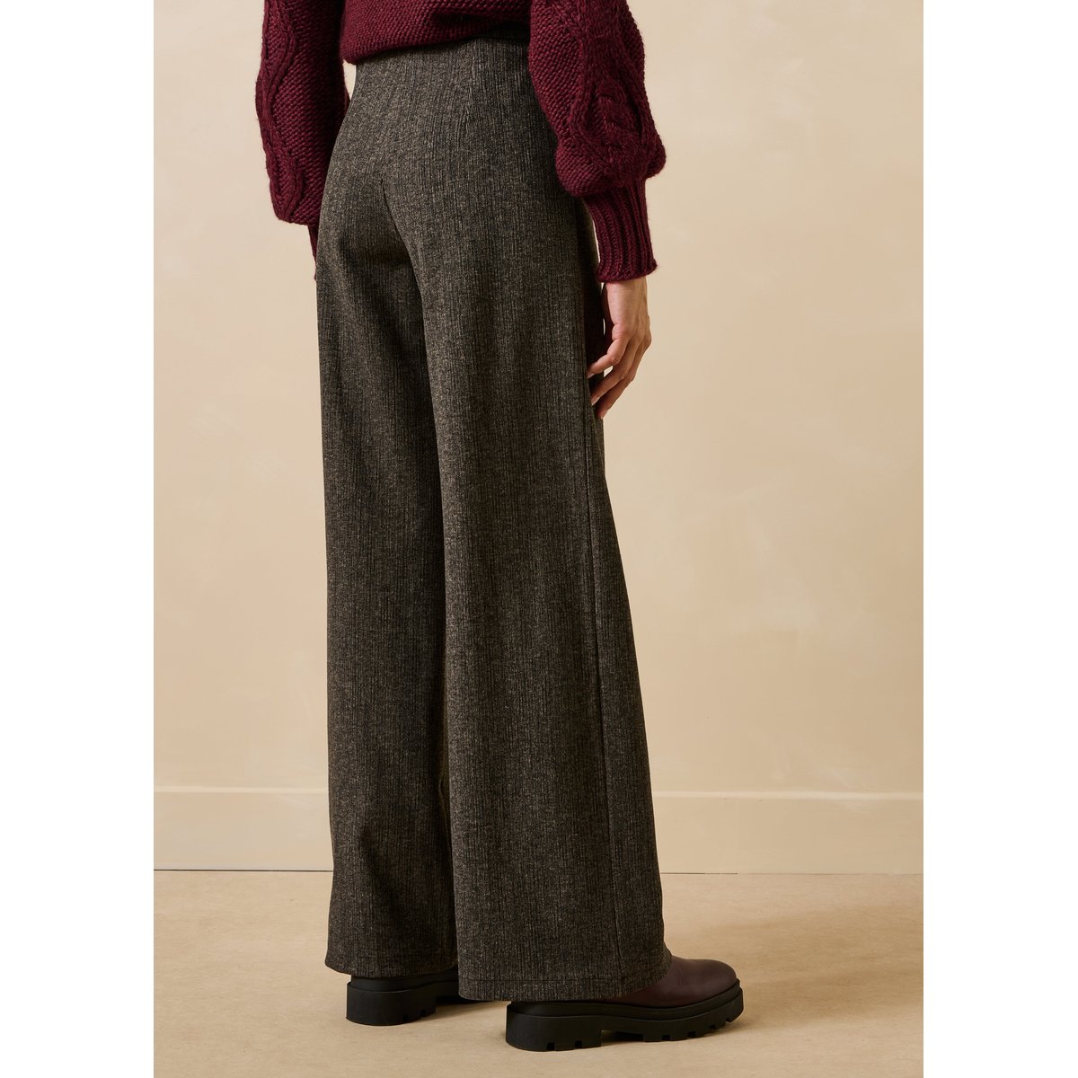 Pantalon droit en milano ecorce, LA FEE MARABOUTEE