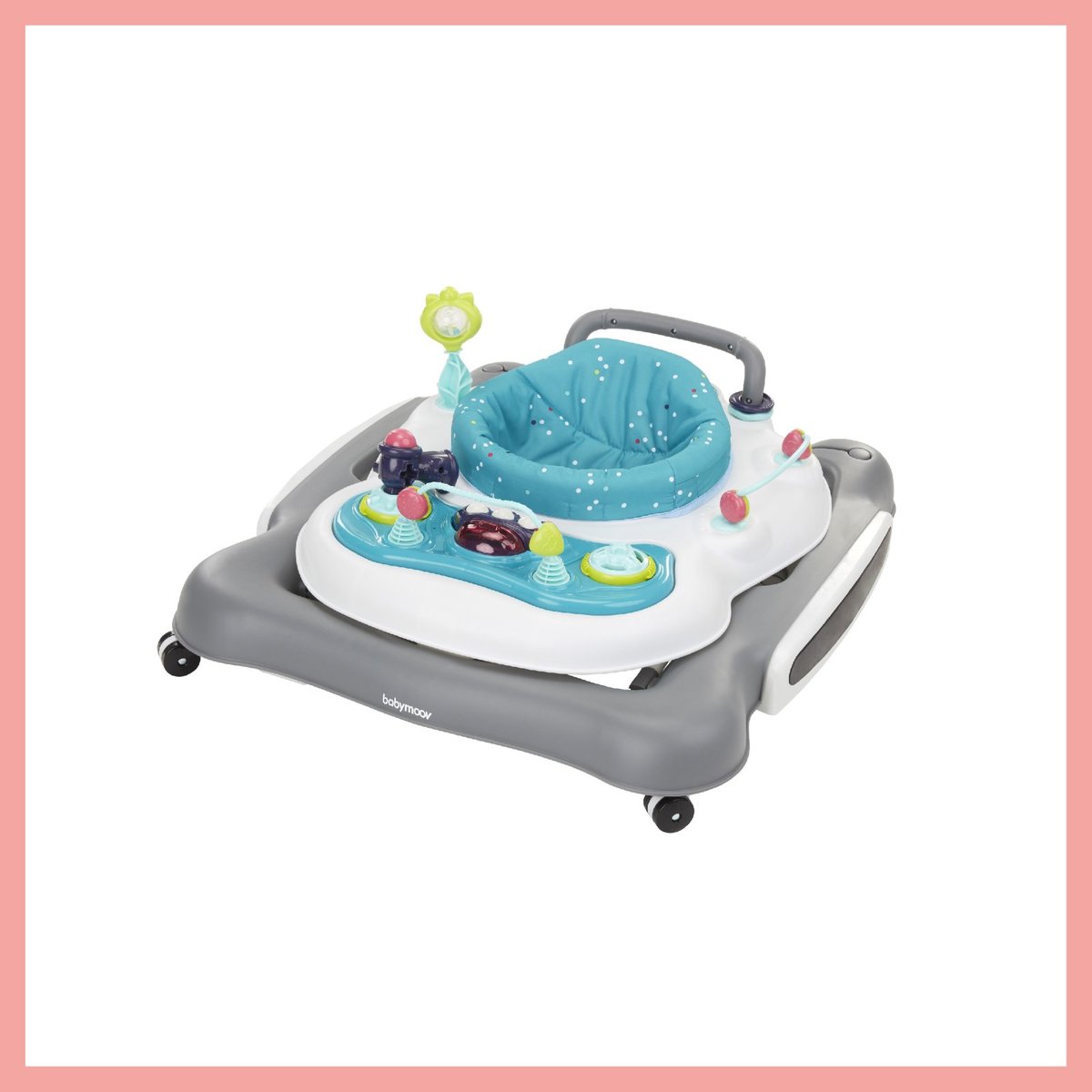 Trotteur Pousseur bébé 5 en 1 bleu, BABYMOOV
