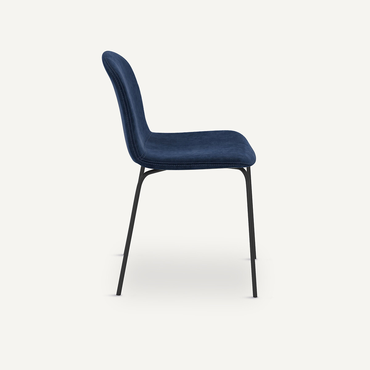 Sedia velluto Tibby blu éclipse, AM.PM