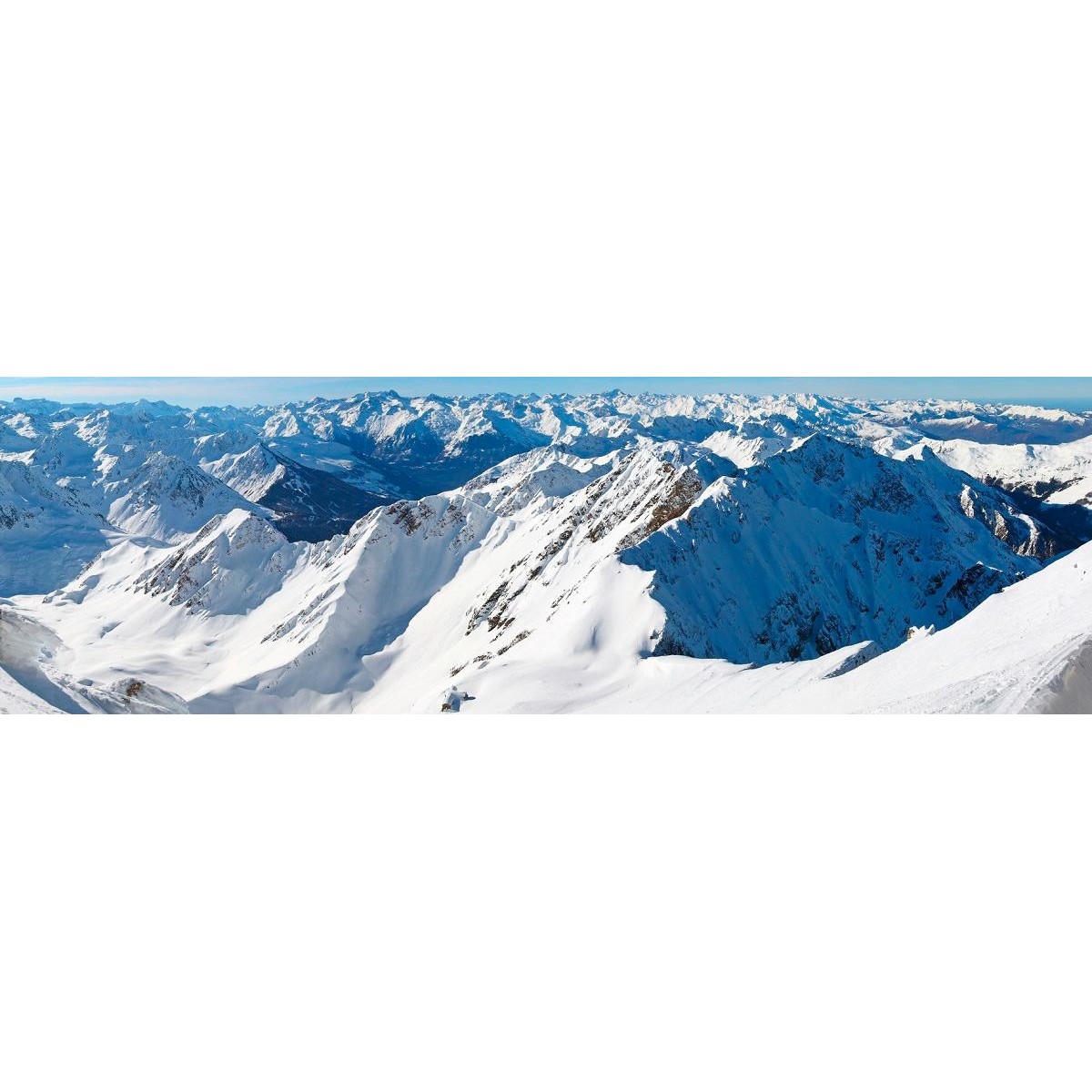 Tableau Mural Chemin Des Pyrénnées MONTAGNE tableaux sur toile-blanc, CEANOTHE