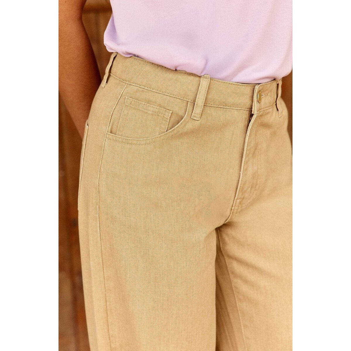 Weite Hose PATLANTY beige, LA PETITE ETOILE