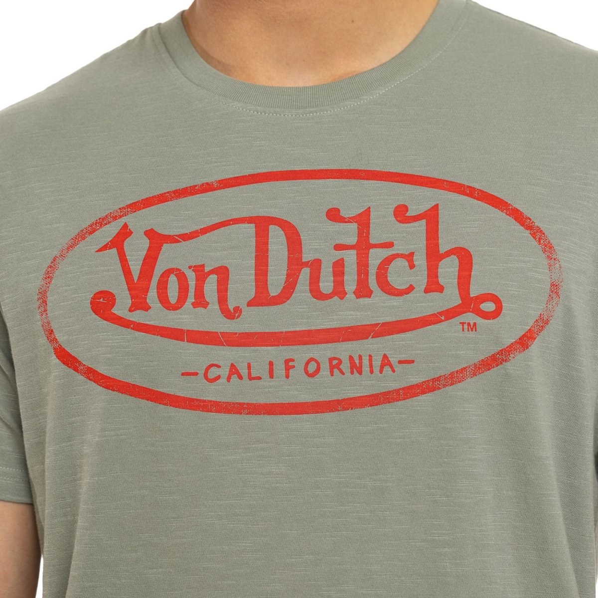 Tee shirt coton BRAD vert/rouge, VON DUTCH