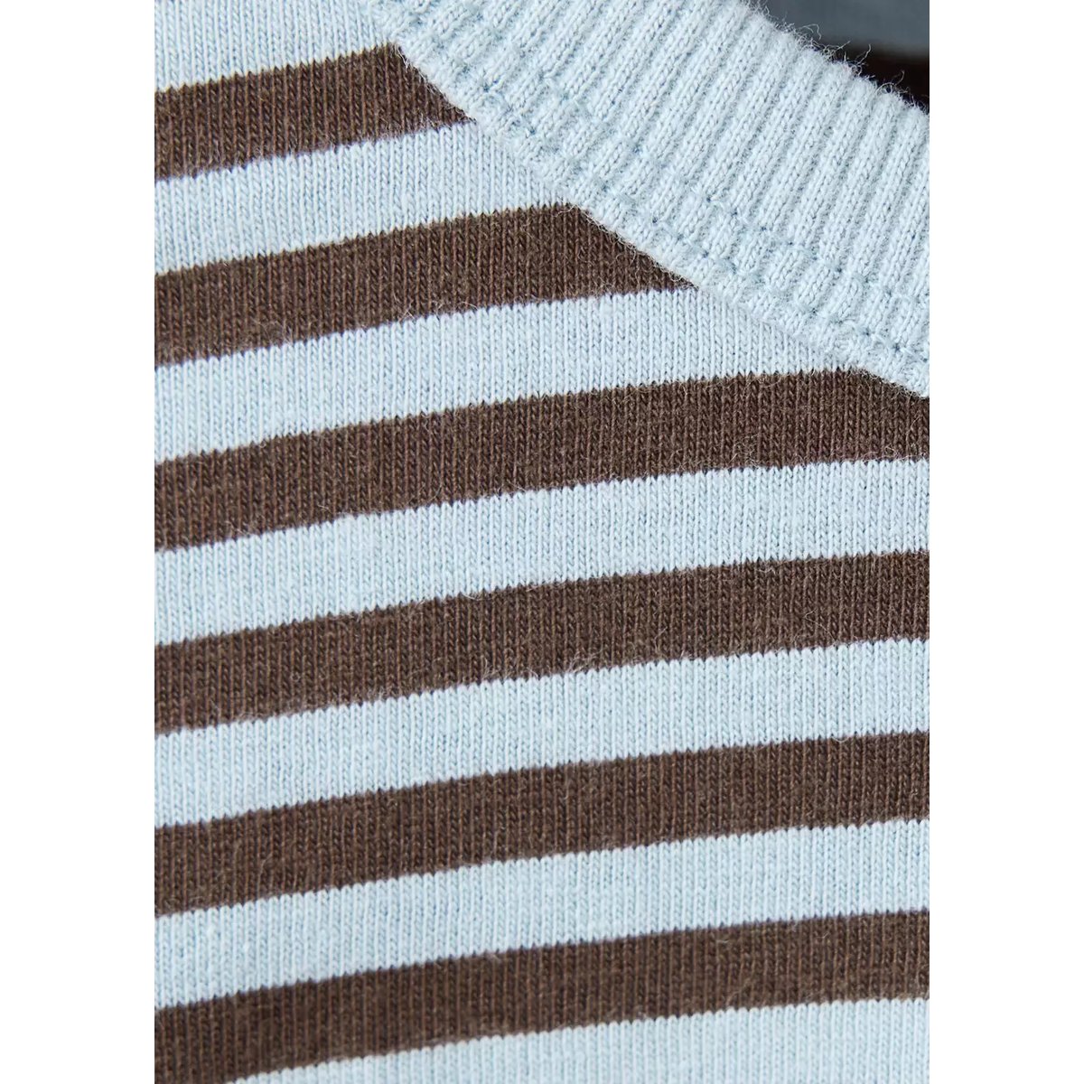 T-shirt coton à rayures chocolat, MANGO BABY