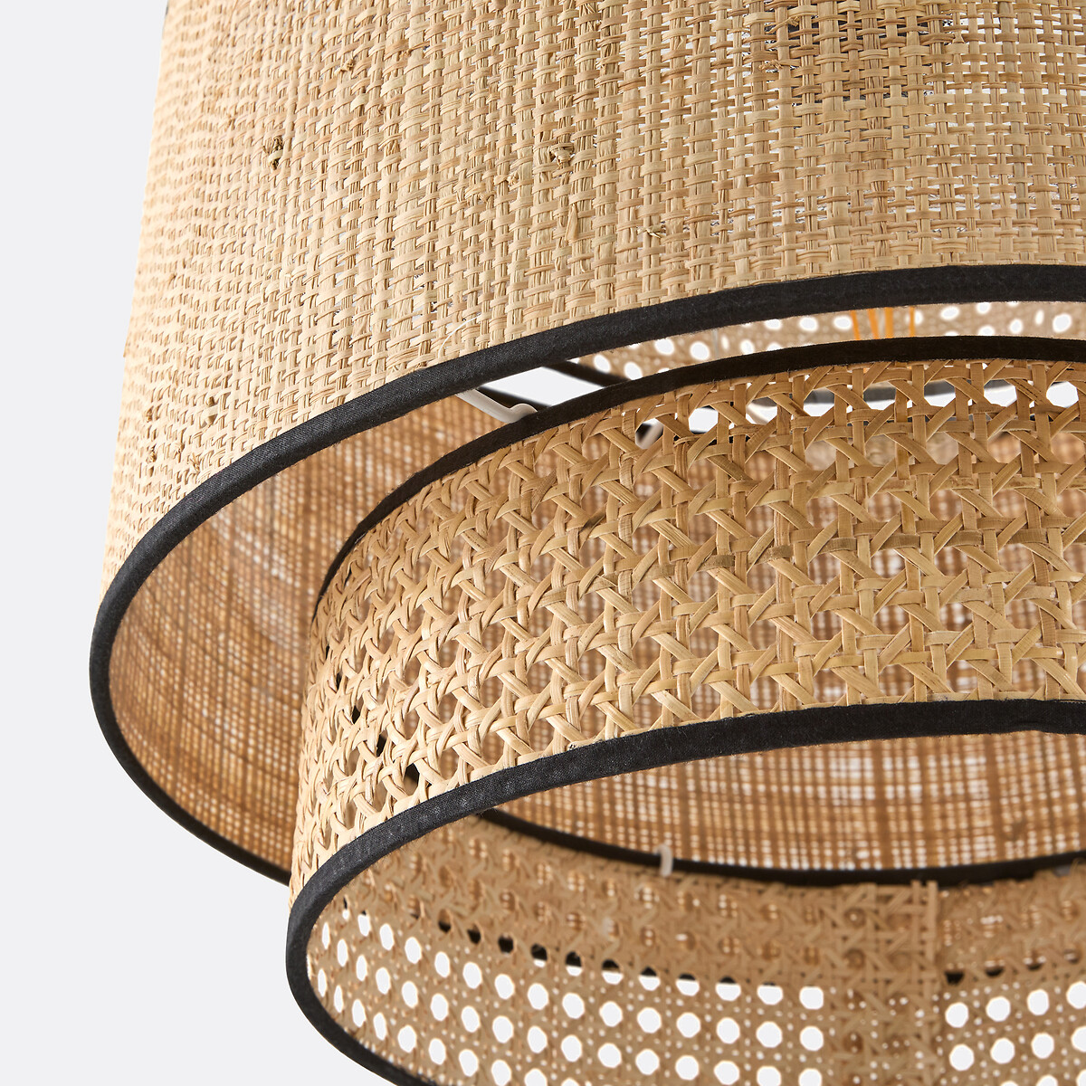 Suspension / Abat-jour double Ø40 cm, Dolkie naturel, LA REDOUTE INTERIEURS