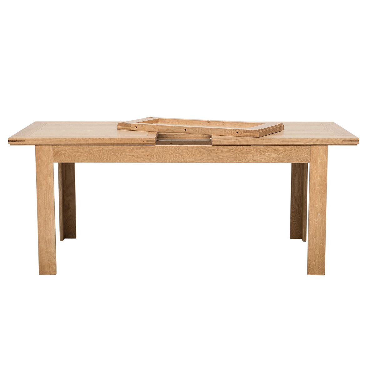 Table rectangulaire extensible en chêne clair L160/240 - BOSTON bois clair, HELLIN, DEPUIS 1862