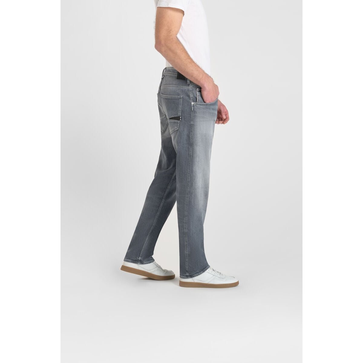Jeans loose, large 800/60 loose , longueur 34 grey, LE TEMPS DES CERISES